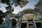 Detail of the temple of Diana in the Gardens of the Fountain, NÃ®mes, France