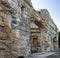 Detail of the temple of Diana in the Gardens of the Fountain, NÃ®mes, France