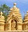 Detail of the temple of Mysore palace in India
