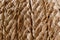 Detail of the texture of intertwined natural fibers of esparto, halfah grass