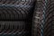 Detail of three winter tires stack background