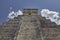 Detail of the tip of the Pyramid of Chichen Itza