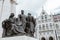 Detail of Tisza Istvan monument, monument to former prime minister Istvan Tisza on Kossuth Square