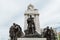 Detail of Tisza Istvan monument, monument to former prime minister Istvan Tisza on Kossuth Square