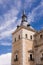 Detail of the tower and walls of the Alcazar of Toledo