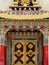 Detail of traditional gate in the Song Zan Lin monastery in Shangri-la in Yunnan province in China,