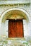 Detail from traditional stone-made building at Vitsa village in Zagoria area