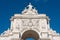 Detail of the Triumphal Arch in Lisbon, Portugal