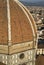 Detail view of the Cupola Brunelleschi, Florence, Italy