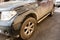 Detail view of dirty Nissan car, dirty wheels. Bucharest, Romania, 2020