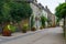 Detail view of the historic monument village of Rochefort-en-Terre with ist famous stone houses