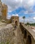 Detail view of the historic Moorish castle in Castellar de la Frontera