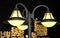 Detail view, lamps in night