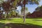 Detail view of the Les Rodgers Memorial Park in Surfers Paradise