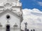 Detail View Metropolitan Cathedral of Quito in Ecuador