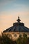 Detail view over the Romanian Athenaeum or Ateneul Roman, in the center of Bucharest capital of Romania