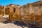 Detail view of the Roman Amphitheatre of Tarragona, Catalonia, Spain.