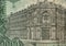 Detail of a vintage 1000 pesetas bank note from Spain.