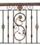 Detail of vintage wrought iron fence