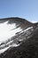 Detail of volcano mount Etna crater