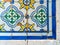 Detail of a wall covered with Azulejo, a typical ornament of Portuguese architecture