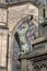 Detail on Walter Scott Statue by Bohem 1888; Royal Mile; Lawnm