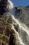 Detail of a waterfall along rocks in Lysefjord, Norway