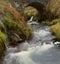 Detail of waterfall at Three Shires Head