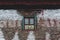 Detail of window in a traditional tibetan house