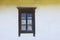 Detail of a window of ukrainian ethnic rural house