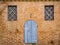 Detail of the windows of an ancient Tuscan building