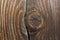 Detail of wooden knot on fir plank