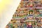 Detail Work In Gopuram, Hindu temple Kapaleeshwarar., Chennai, T