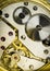 Detail of workings of a man\'s fob watch