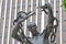 Detail of the Zambian Freedom statue in front of the government offices in downtown Lusaka, Zambia