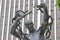 Detail of the Zambian Freedom statue in front of the government offices in downtown Lusaka, Zambia