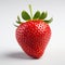 Detailed 8k Close Up Portrait Of A Strawberry On White Background