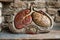 Detailed Anatomical Model of Human Organs for Educational Purposes on Rustic Background