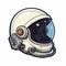 Detailed Astronaut Helmet Sticker For Mercury Enthusiasts