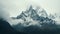 Detailed Atmospheric Portrait Of Kangchenjunga Mountain In 8k Resolution