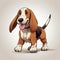 Detailed_Basset_hound_dog_in_illustration_set1_5