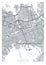 Detailed borough map of Queens New York city, vector poster or postcard for city road and park plan