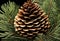 A detailed botanical study of a pinecone