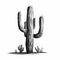 Detailed Cactus Drawing Vector Illustration In The Style Of Brian Mashburn