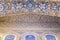 Detailed carvings on the walls, ceilings and arches of the Royal Alcazar in Sevile Spain #2