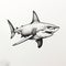 Detailed Character Illustration Of A Great White Shark