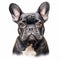 Detailed Charcoal Drawing Of A French Bulldog In Realistic Colors