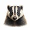 Detailed Close-up Drawing Of A Badger In Ultra-clear 8k Resolution