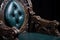 detailed close-up of a hand-carved victorian armchair