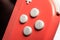 Detailed close up photo of Coral Nintendo Switch Lite
